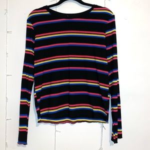 Black - Color Striped Long Sleeve